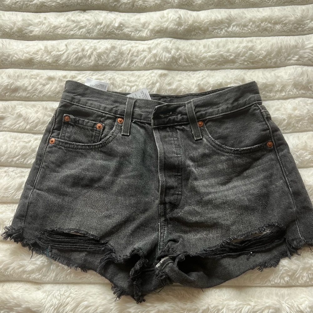 Levi's lightGray Jean Shorts
